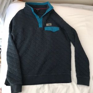 Mens Patagonia Quilted Synchilla size L blue